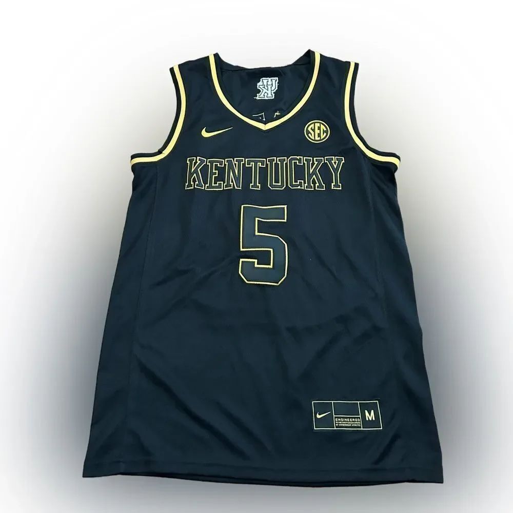 Nike Kentucky Wildcats Terrence Clarke #5 Black RIP NCAA Star Jersey